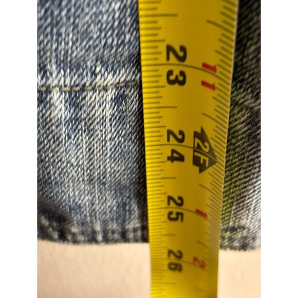 Sun Stone Mens Long Sleeve with Pockets Bateman Military Jacket Denim Blue Sz M - Picture 9 of 11